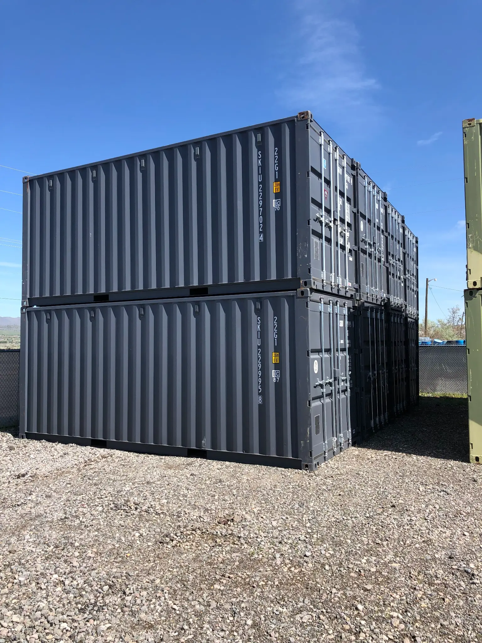 ContainerNV shipping container yard in Reno, Nevada